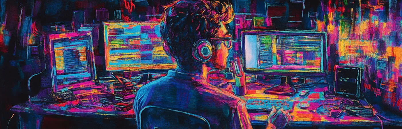 Ilustración en estética neon pastel que representa el rol y las responsabilidades de un diseñador de experiencias de aprendizaje, destacando su trabajo en diseño pedagógico, innovación y tecnología educativa.