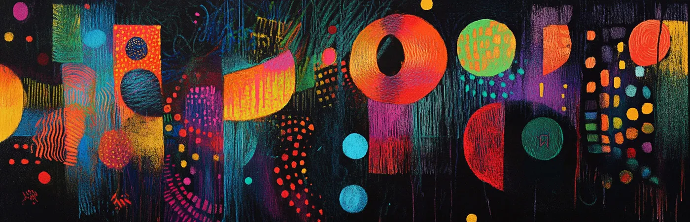 Imagen abstracta para ilustrar articulo Teoría de la Gestalt en el aprendizaje que ilustra los principios de la Gestalt, mostrando cómo elementos visuales se agrupan y organizan según las leyes de proximidad, similitud, continuidad, cierre y figura-fondo.